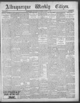 Albuquerque Weekly Citizen, 08-11-1900 by T. Hughes