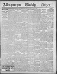 Albuquerque Weekly Citizen, 10-06-1900 by T. Hughes