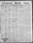 Albuquerque Weekly Citizen, 11-10-1900 by T. Hughes
