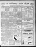 Albuquerque Daily Citizen, 11-05-1898 by Hughes & McCreight