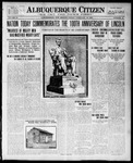 Albuquerque Citizen, 02-12-1909 by Hughes & McCreight