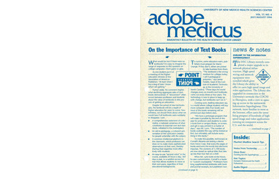 "adobe medicus 1994 4 July-August" by Health Sciences Library and ...