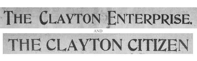 Clayton Enterprise and Clayton Citizen