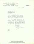 20. Letter from Ann Elmo to Tony Hillerman
