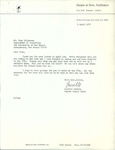 15. Letter from Lucille Schultz to Tony Hillerman