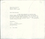 19. Letter from Tony Hillerman to Charlotte Zolotow
