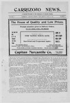 Carrizozo News, 06-12-1908 by J.A. Haley