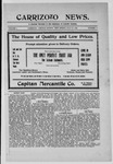 Carrizozo News, 07-17-1908 by J.A. Haley