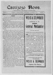 Carrizozo News, 11-17-1911 by J.A. Haley