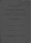 1907-1908-UNM CATALOG by UNM Office of the Registrar