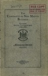 1930-1931 CATALOG ISSUE- BULLETIN by UNM Office of the Registrar