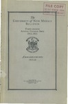 1934-1935 CATALOG ISSUE- BULLETIN by UNM Office of the Registrar