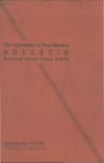 1939-1940 CATALOG ISSUE- BULLETIN by UNM Office of the Registrar