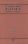 1940-1941 CATALOG ISSUE- BULLETIN by UNM Office of the Registrar