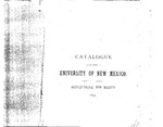 1892-UNM CATALOG by UNM Office of the Registrar