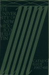 1967-1968 CATALOG ISSUE- BULLETIN by UNM Office of the Registrar