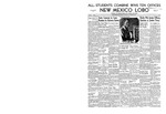 New Mexico Lobo, Volume 041, No 13, 10/22/1938 by University of New Mexico