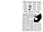 New Mexico Lobo, Volume 072, No 11, 9/27/1968