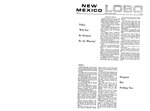 New Mexico Lobo, Volume 073, No 35, 11/4/1969 by University of New Mexico