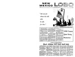 New Mexico Lobo, Volume 073, No 43, 11/14/1969 by University of New Mexico