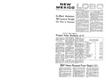 New Mexico Lobo, Volume 073, No 50, 11/25/1969 by University of New Mexico