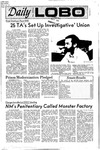 New Mexico Daily Lobo, Volume 075, No 69, 12/6/1971