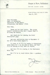 21. Letter from Joan Kahn to Tony Hillerman