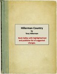 Hillerman Country, Book Galley with highlighted text and publisher list of suggested changes.