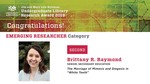 Emerging Researcher Second Place by Patricia Campbell