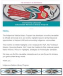 INLP Newsletter, April 2016 by Indigenous Nations Library Program