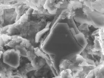 Kaolinite crystal by UNM Microbe/SEM Facility