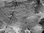 Closer view of striations or corrosion in GA7-10 by M. Spilde