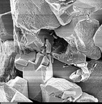 Detail of hollow cored crystal by George Braybrook, Leslie Melim, and Brian Jones