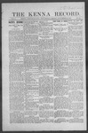 Kenna Record, 11-22-1912 by Dan C. Savage