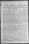 Kenna Record, 11-29-1912 by Dan C. Savage