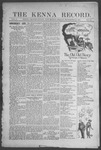 Kenna Record, 12-27-1912 by Dan C. Savage