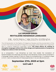 LLC Speaker Series: Revitalizing Indigenous Languages