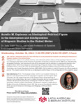 Aurelio M. Espinosa: an Ideological-Political Figure in the Emergence and Configuration of Hispanic Studies in the United States by Dr. Inés Vañó García and Latin American and Iberian Institute