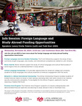 Foreign Language and Study Abroad Funding Opportunities by Dr. Todd Karr and Dr. Lenny Ureña Valerio