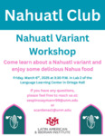 Nahuatl Club by Language Learning Center