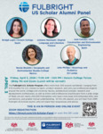 Fulbright US Scholar Alumni Panel by Bridgit Luján, Julianne Newmark, José Cerrato, Ronda Brulotte, and John Phillips