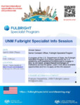 UNM Fulbright Specialist Info Session by Amirah Nelson