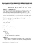 Descriptive Writing: A Letter Home