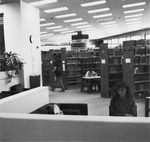 View of upper floor chairs and stacks. by University of New Mexico School of Law