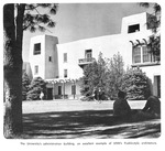 Caption: The University's administraion building, an excellent example of UNM's Pueblo-style architecture. by University of New Mexico School of Law