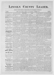 Lincoln County Leader, 11-11-1882 by Lincoln County Publishing Company