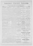 Lincoln County Leader, 11-18-1882 by Lincoln County Publishing Company