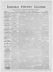 Lincoln County Leader, 12-02-1882 by Lincoln County Publishing Company