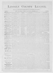 Lincoln County Leader, 12-16-1882 by Lincoln County Publishing Company