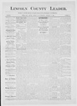 Lincoln County Leader, 01-27-1883 by Lincoln County Publishing Company